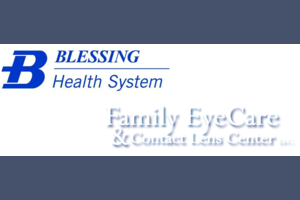 Blessing signs affiliation with Quincy eye-care provider
